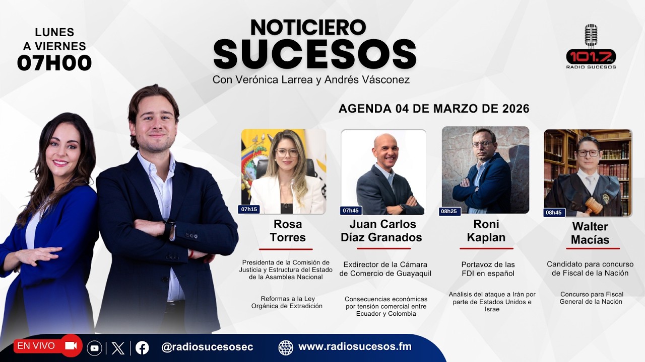 Noticiero Sucesos - 04 de marzo de 2026