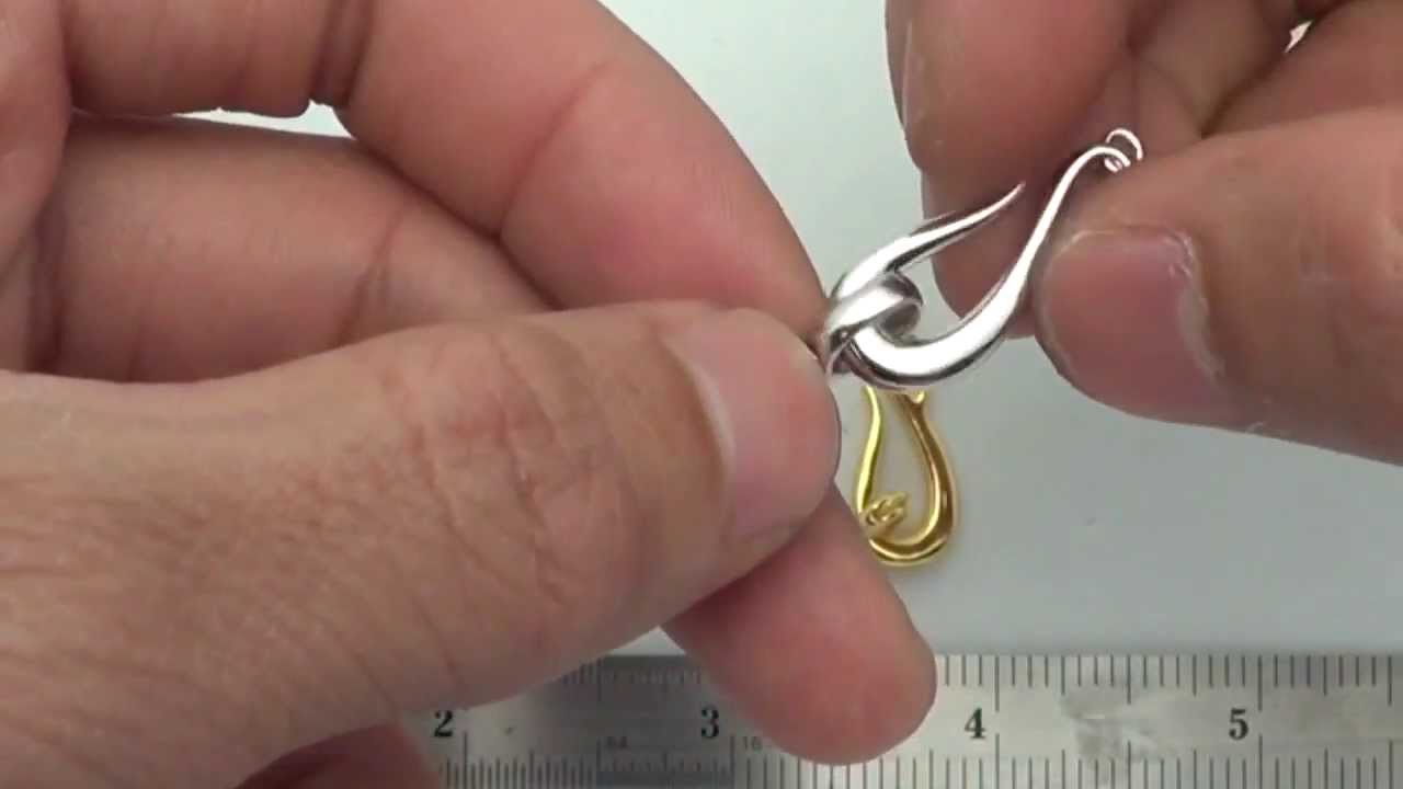 MNS1028 - Sterling Silver 26X10mm Hook & Eye Clasp