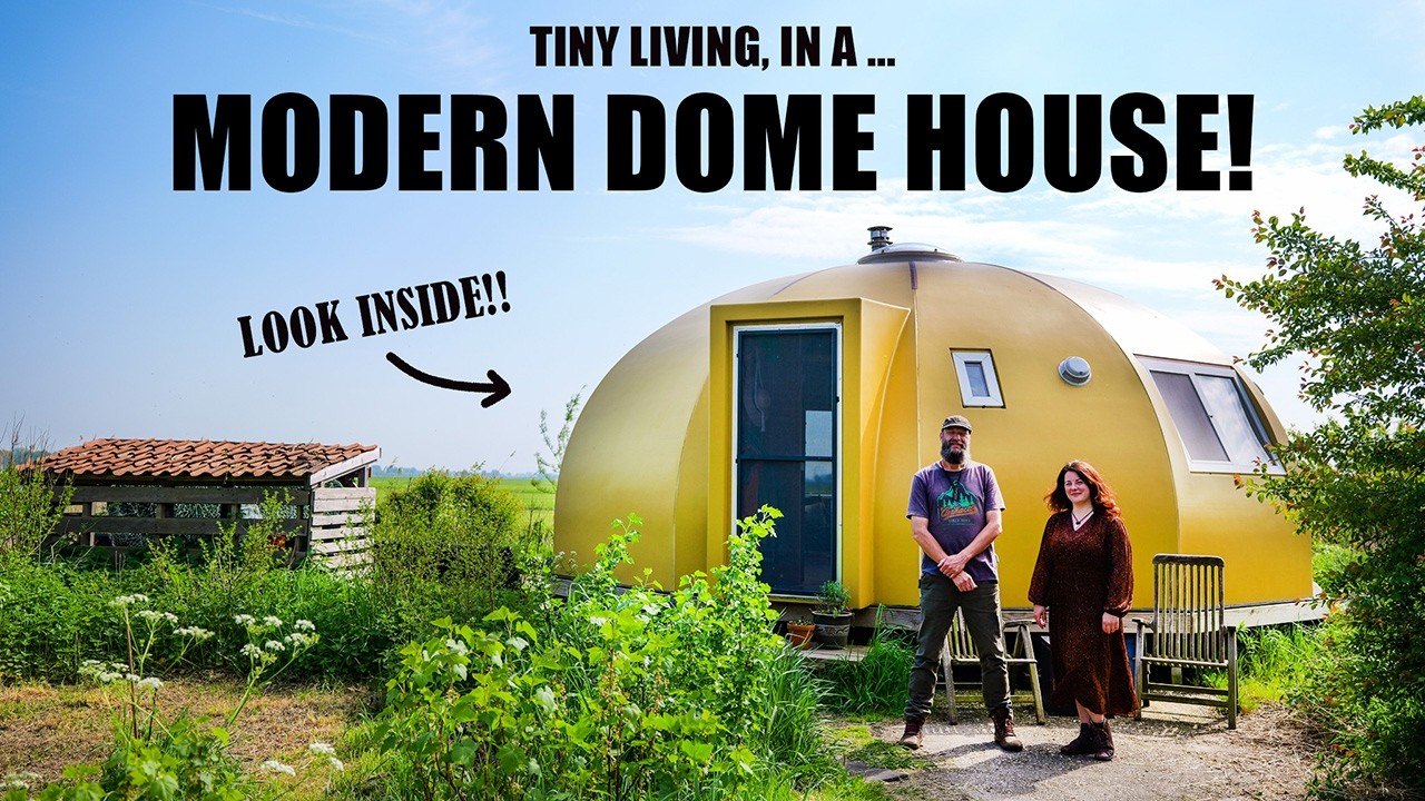 Modern Off-Grid Living In A Dome House - Inside This Tiny House Community!