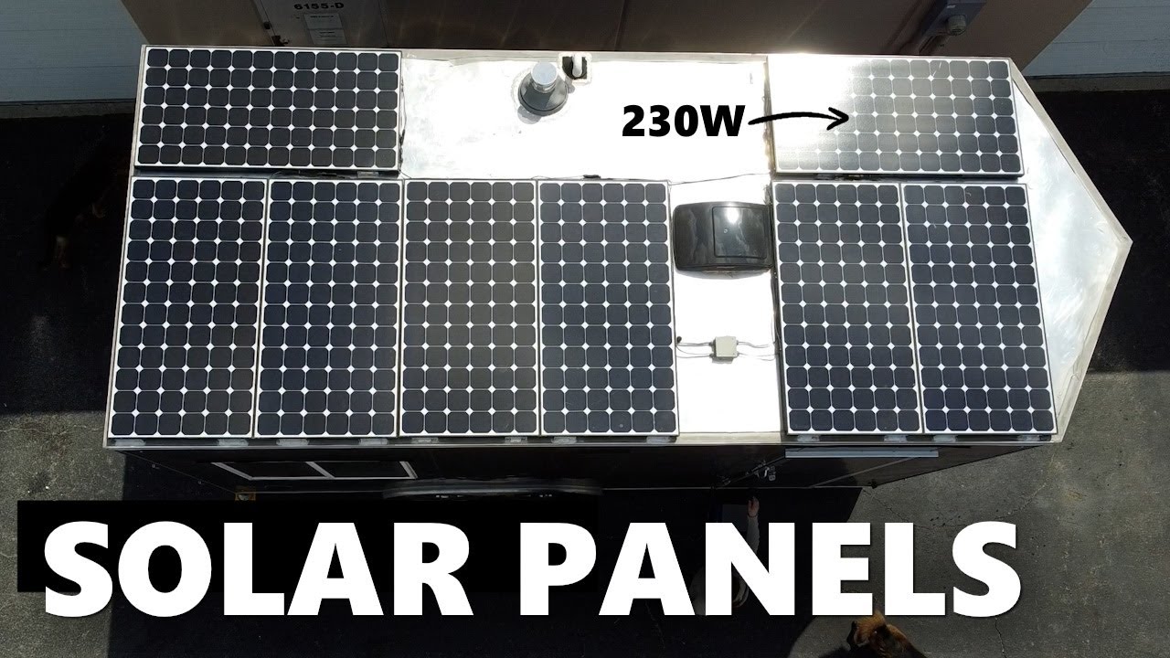 Here comes the Sun! | DIY Solar Panel Install | Cargo Trailer Conversion | EP10