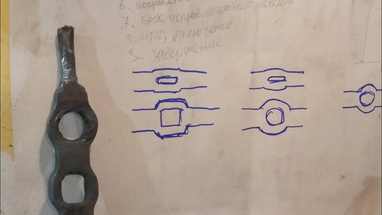 Кузнечная прошивка отверстий. Как прошить отверстия? Практика ч.2