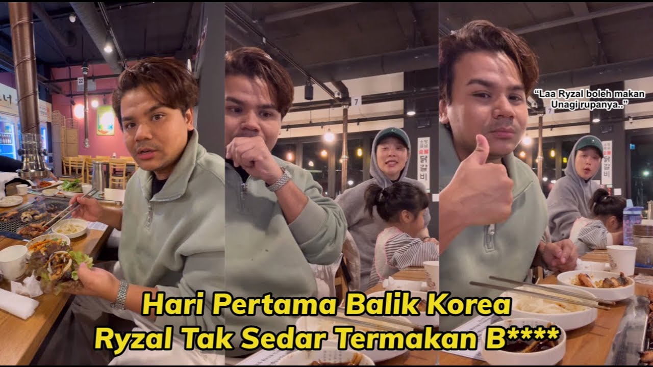 Hari Pertama Balik Korea, Ryzal Tak Sedar Termakan B****