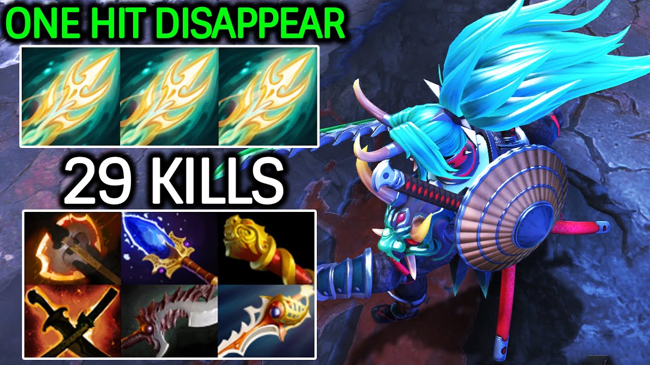 Phantom Assassin 29 Kills – Crit God One Hit Disappear Dota 2