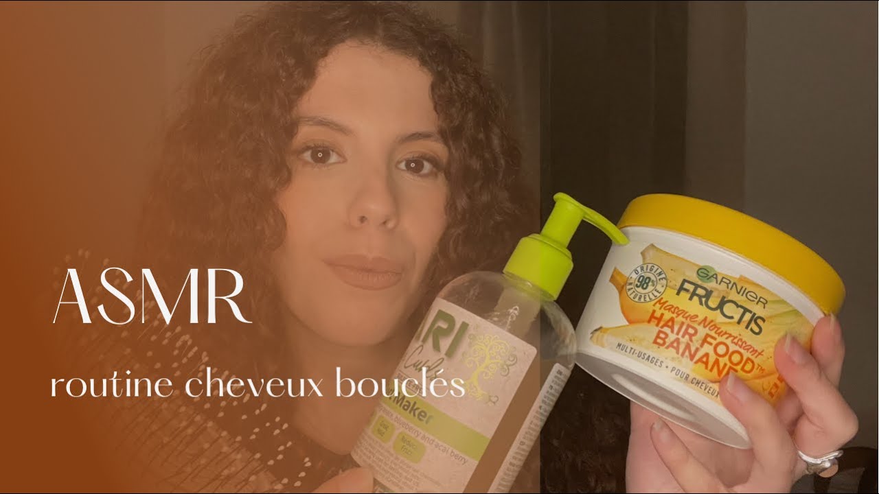 ASMR FR - Ma routine cheveux bouclés 👩🏻‍🦱 (chuchotements) #asmr #chuchotement #relaxation