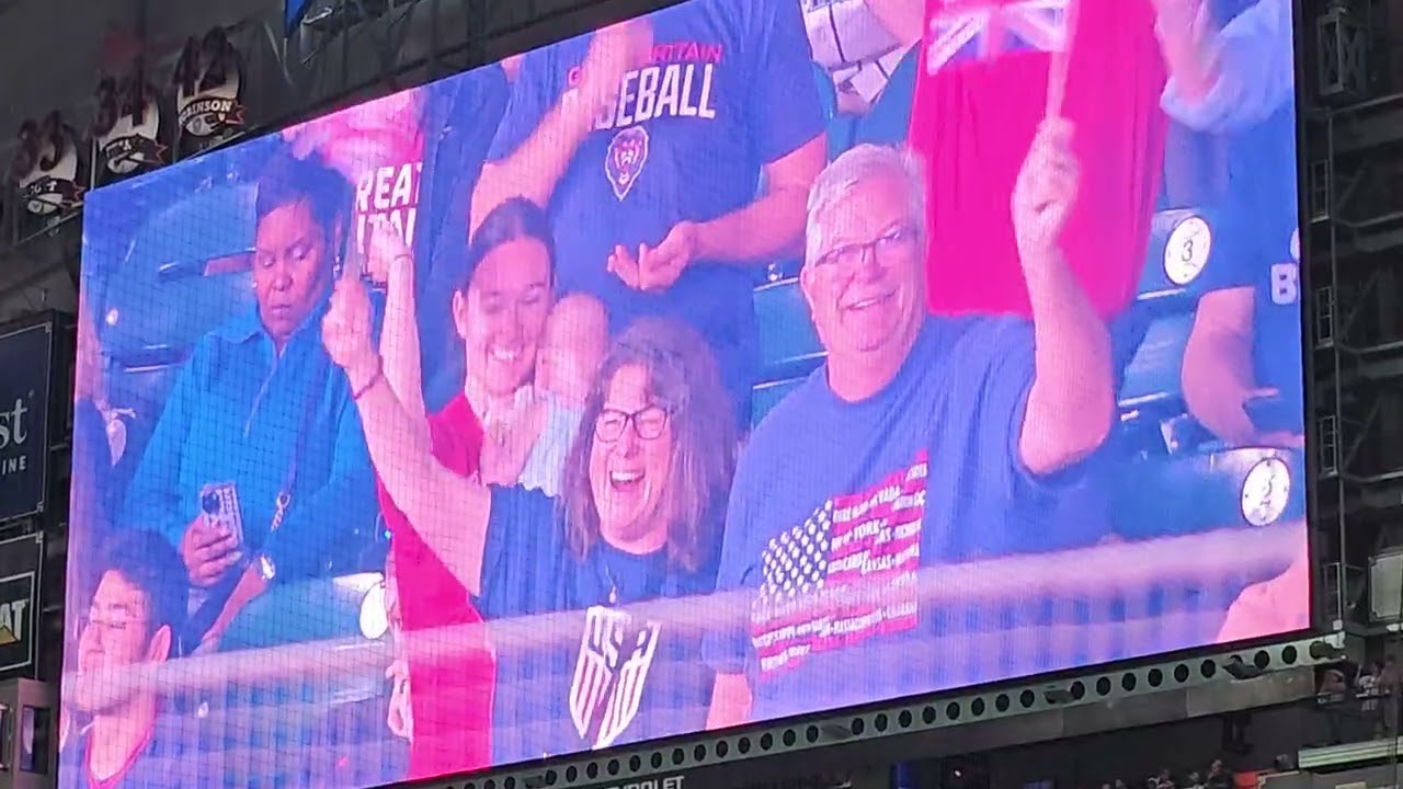 Team USA vs Great Britain #jumbotron 2nd inning  World Baseball Classic 3/7/26