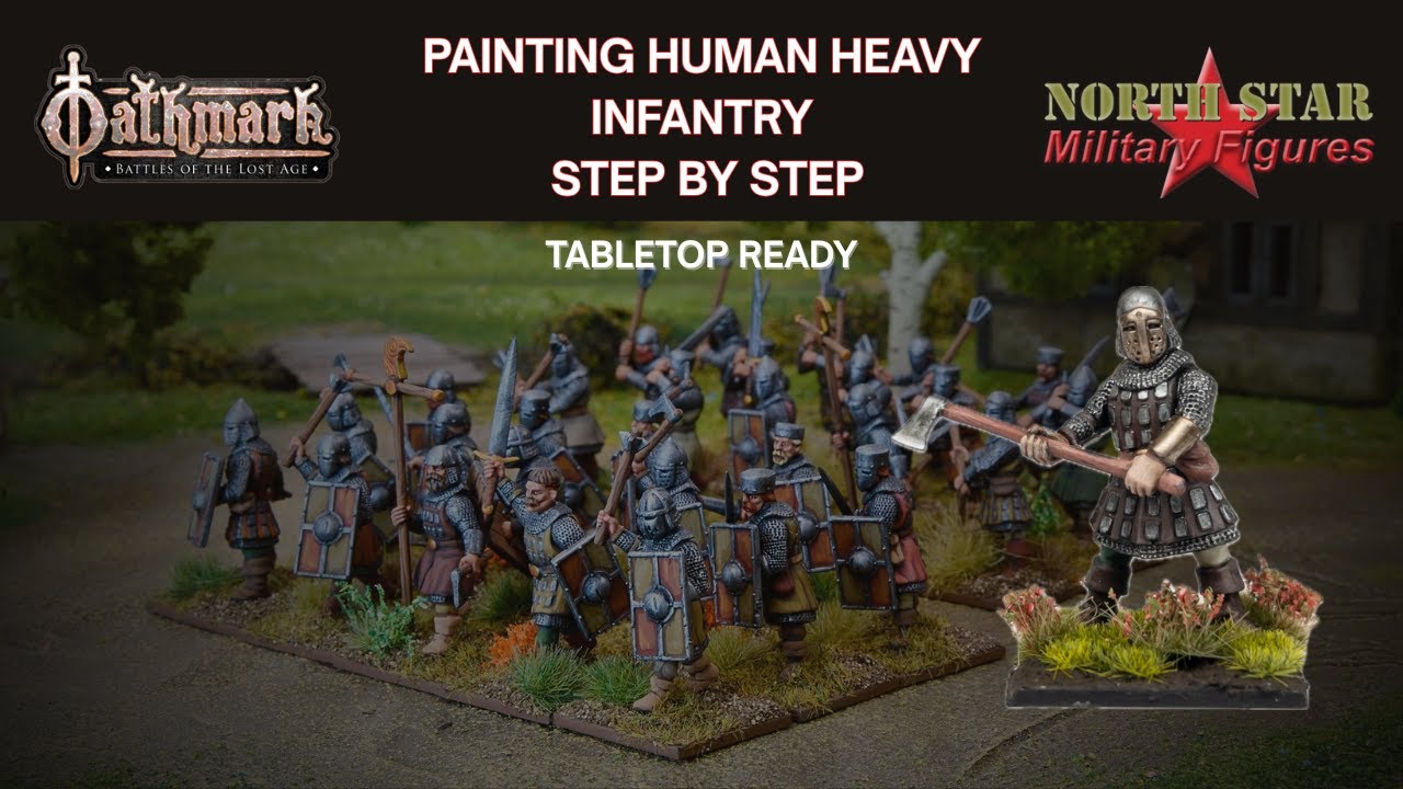 How to Paint Oathmark Human Heavy Infantry Step by Step (Fast, Tabletop Ready)