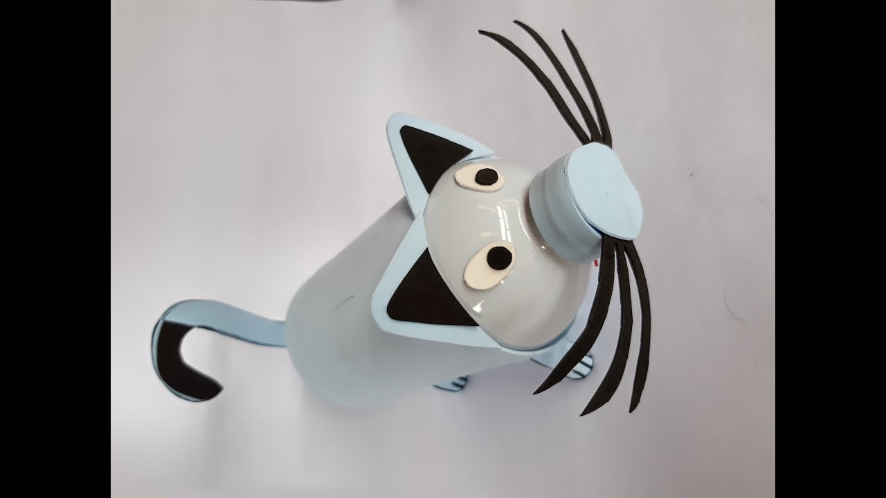 Gatinho cofre | Garrafa de Danone | EVA | Passo a passo | Regina Art's