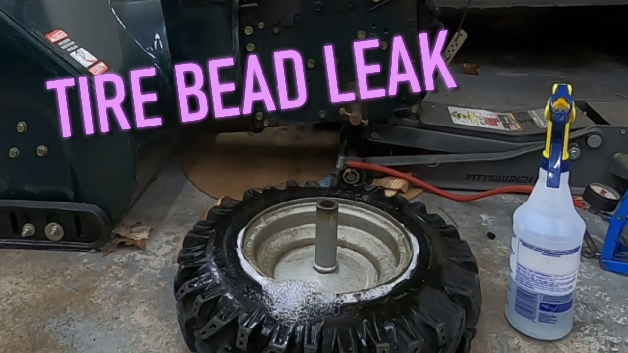 [QUICK FIX!] Snow Blower Tire Bead Leak Fix