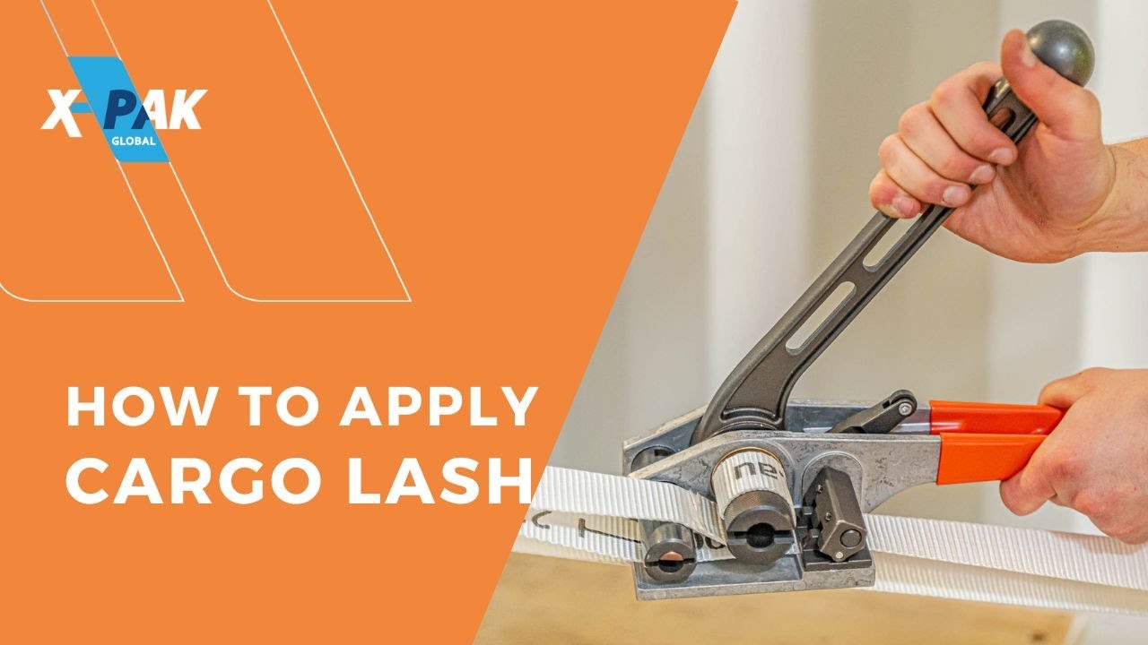 How to apply X-PAK's Cargo Lash™ to secure freight inside a shipping container!