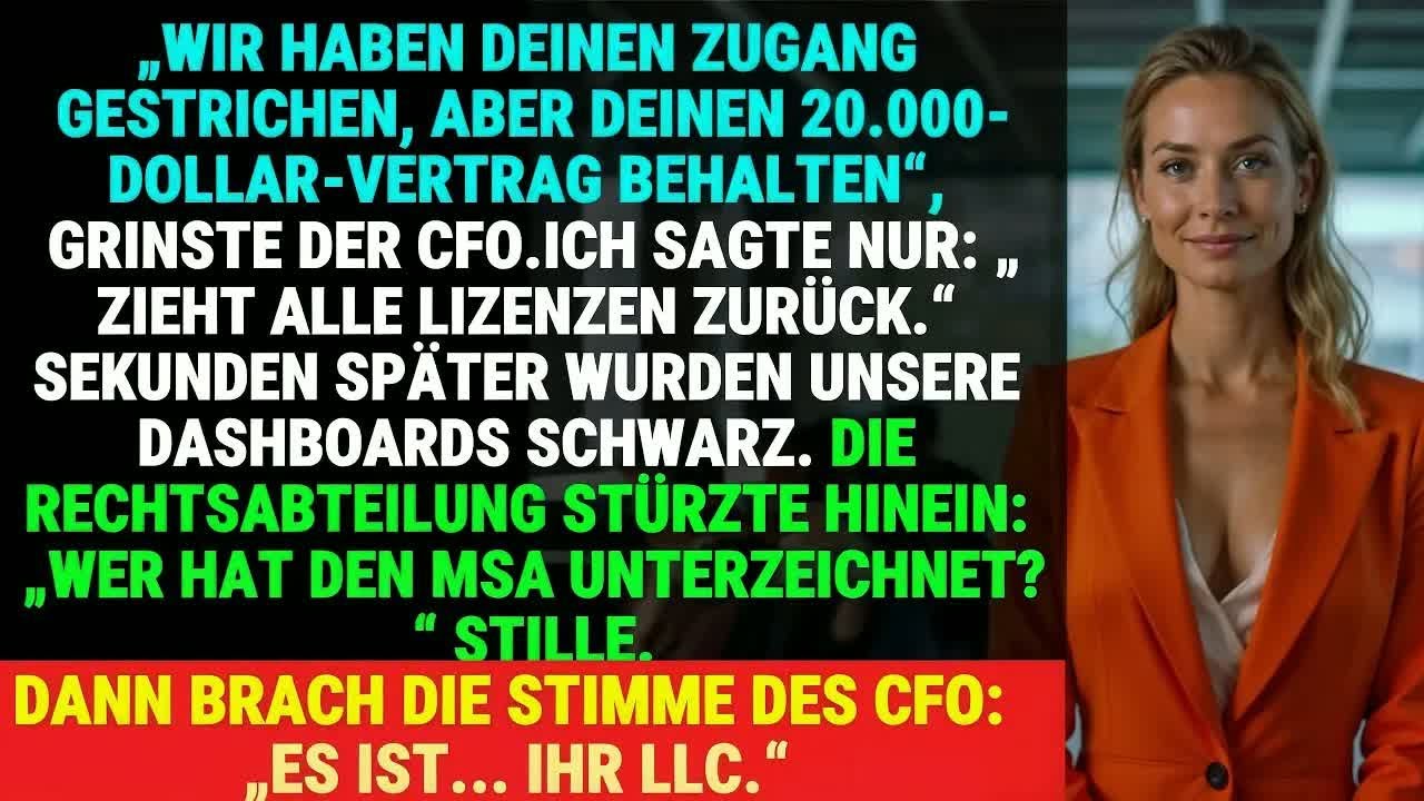 Der CFO stornierte meinen 20 000 Dollar Vertrag –