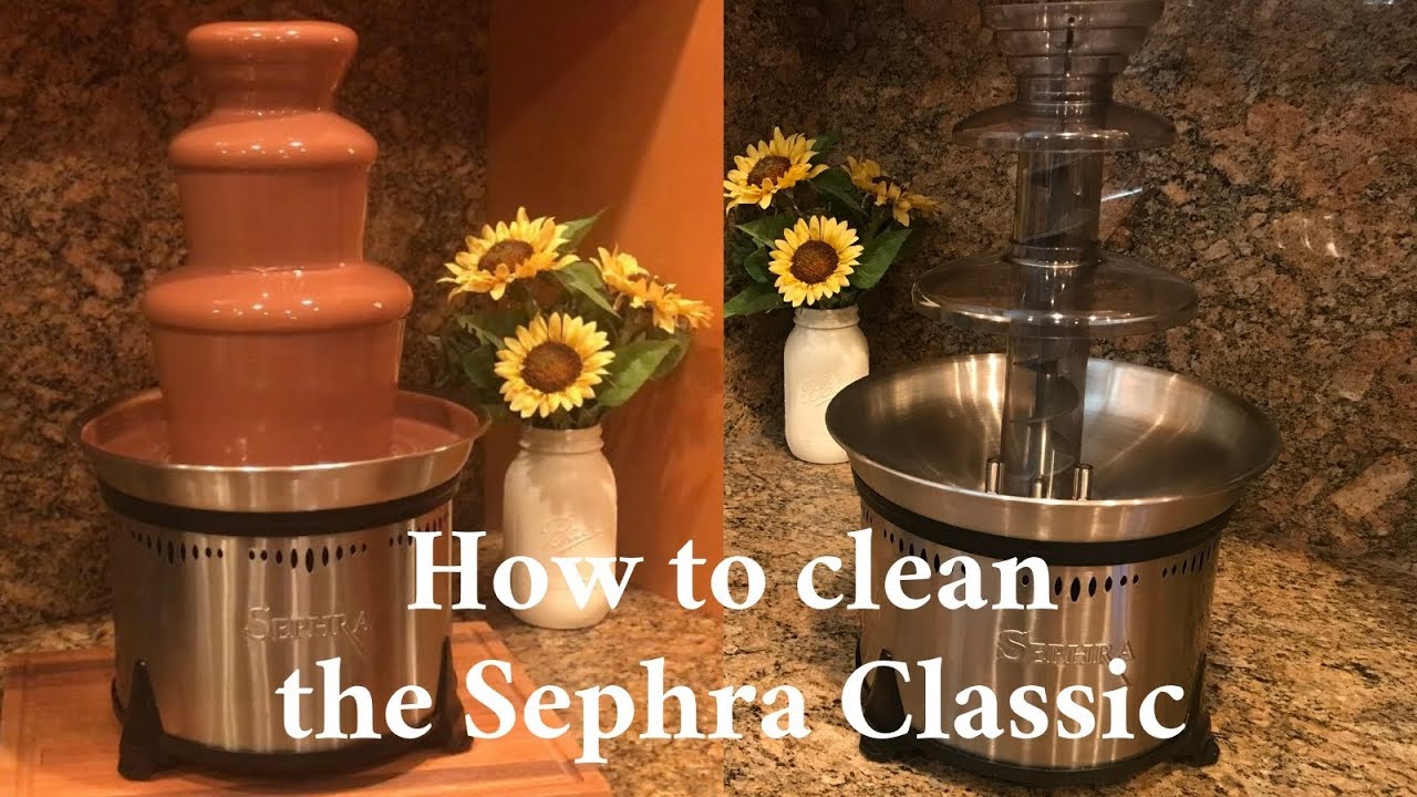 Cleaning the Classic Home Chocolate Fountain