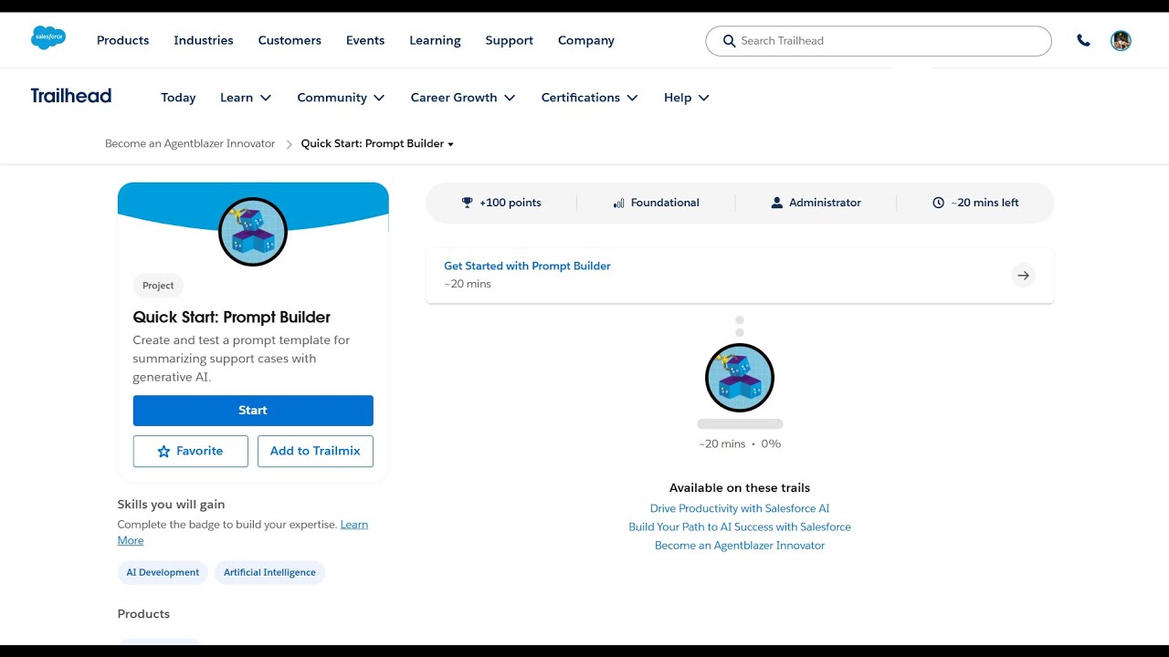 Become an Agentblazer Innovator || Quick Start: Prompt Builder || Get Started with Prompt Builder