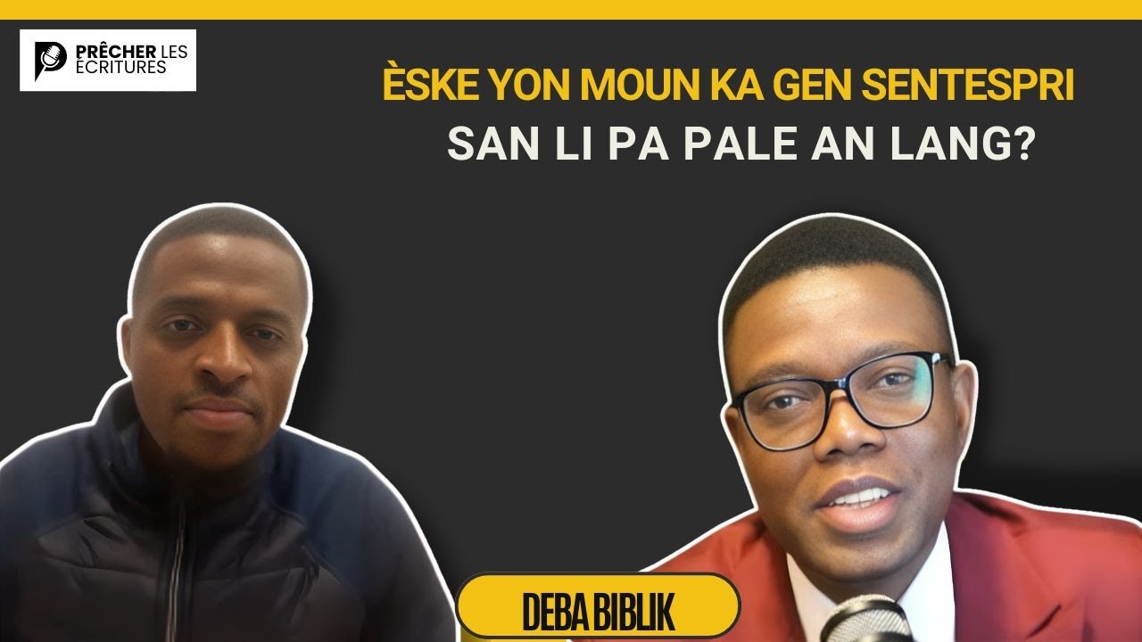 Èske yon moun ka gen Sentespri san li pa pale an lang?