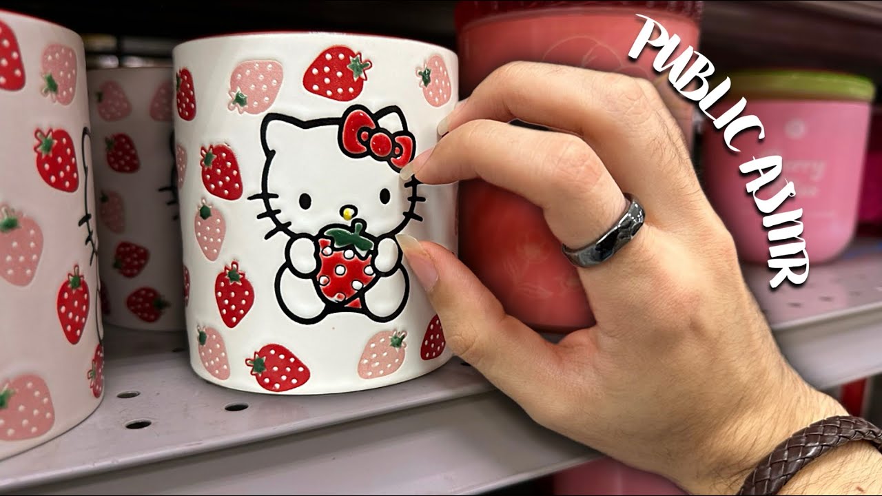 ASMR in Public at Burlington 🍓 - Lofi, Tapping, Scratching, Camera Tapping