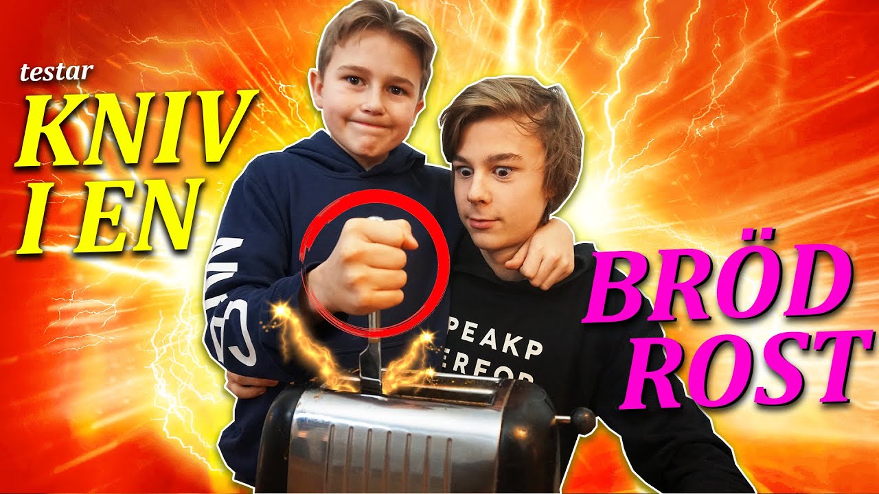 HELA HUSET FYLLT MED RÖK! (testar kniv i brödrost)  |  Crash Brothers