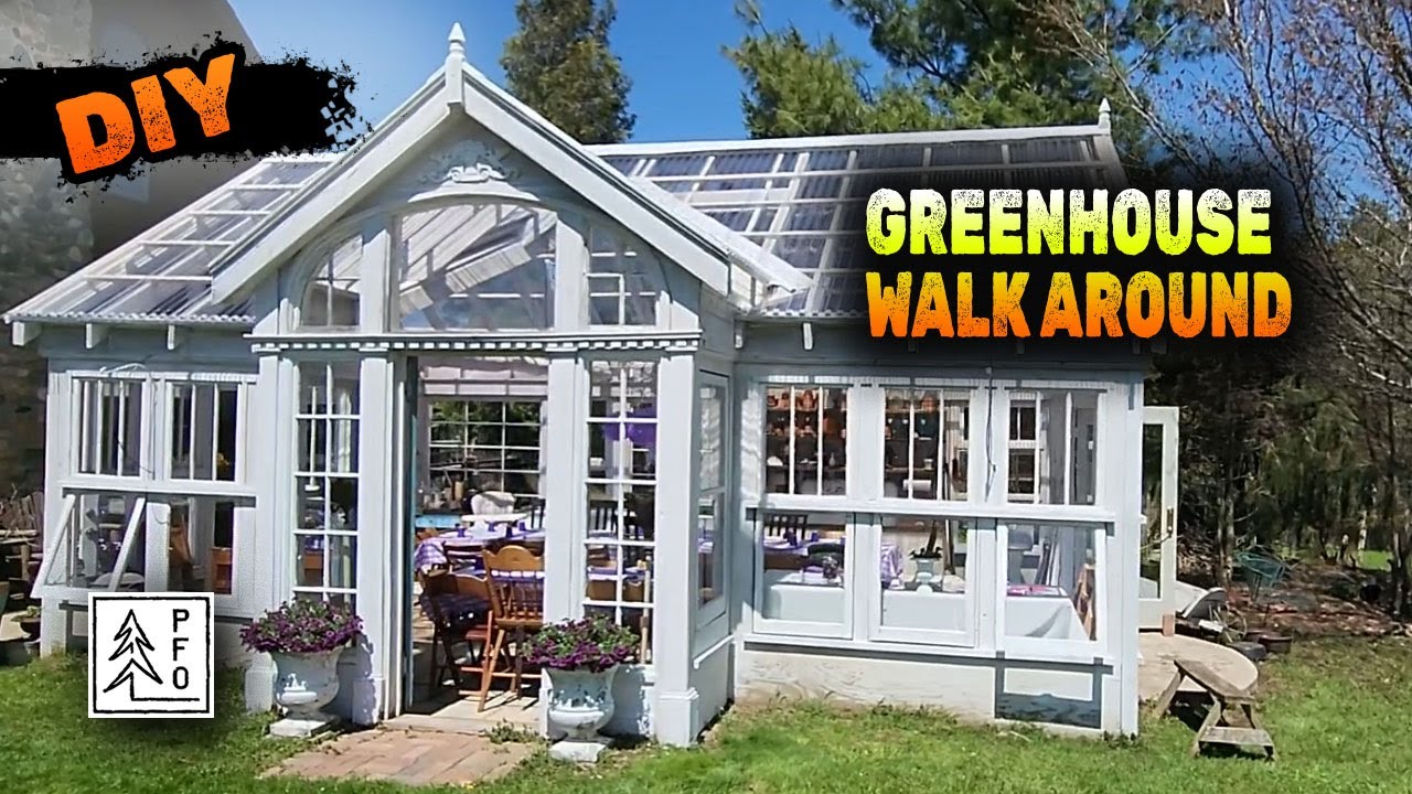 Tour a Dream Greenhouse Built from Salvaged Windows and a Spectacular Barn Find