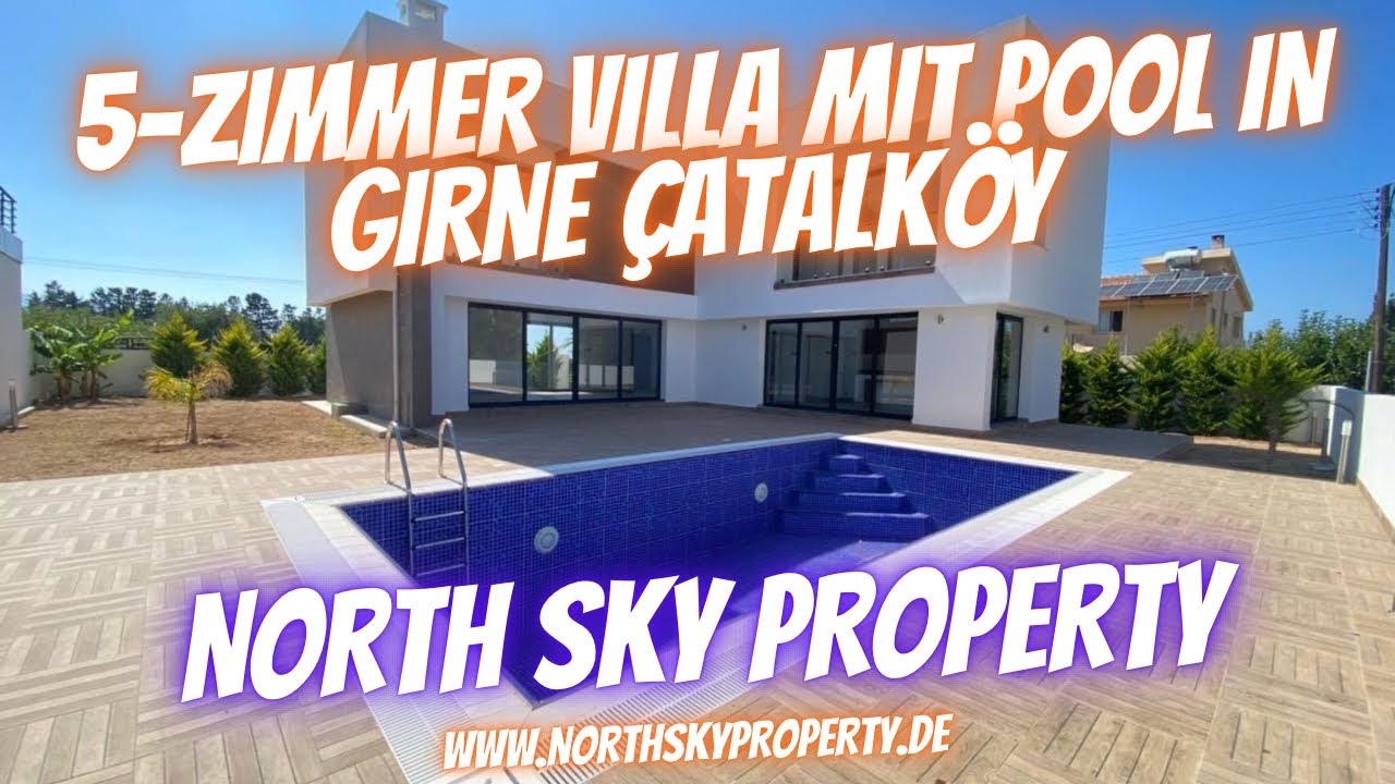 Nordzypern Girne Çatalköy einzugsbereite 5-Zimmer Villa/Haus🌟🌟🌟