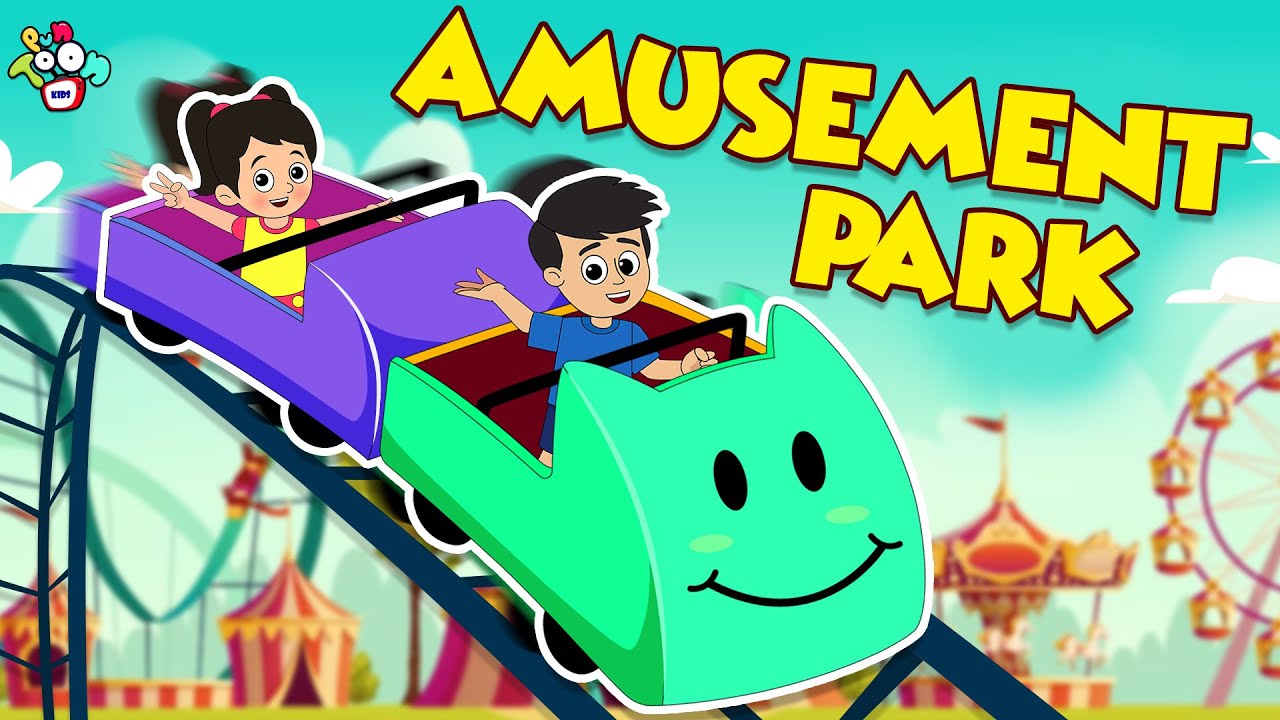 Amusement Park | Roller Coaster | Animated Stories | English Cartoon | Moral Stories | PunToon Kids