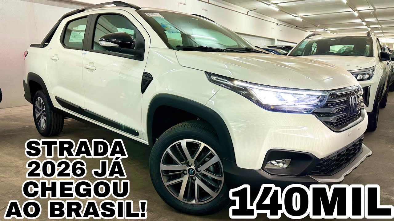 NOVA FIAT STRADA VOLCANO 1.3 CVT JÁ 2026 EM DETALHES | O CARRO MAIS VENDIDO DO BRASIL!!