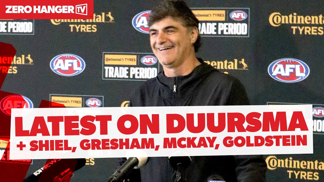 Essendon's Adrian Dodoro speaks on Duursma, Shiel, Gresham, McKay, Goldstein | AFL Trade Period