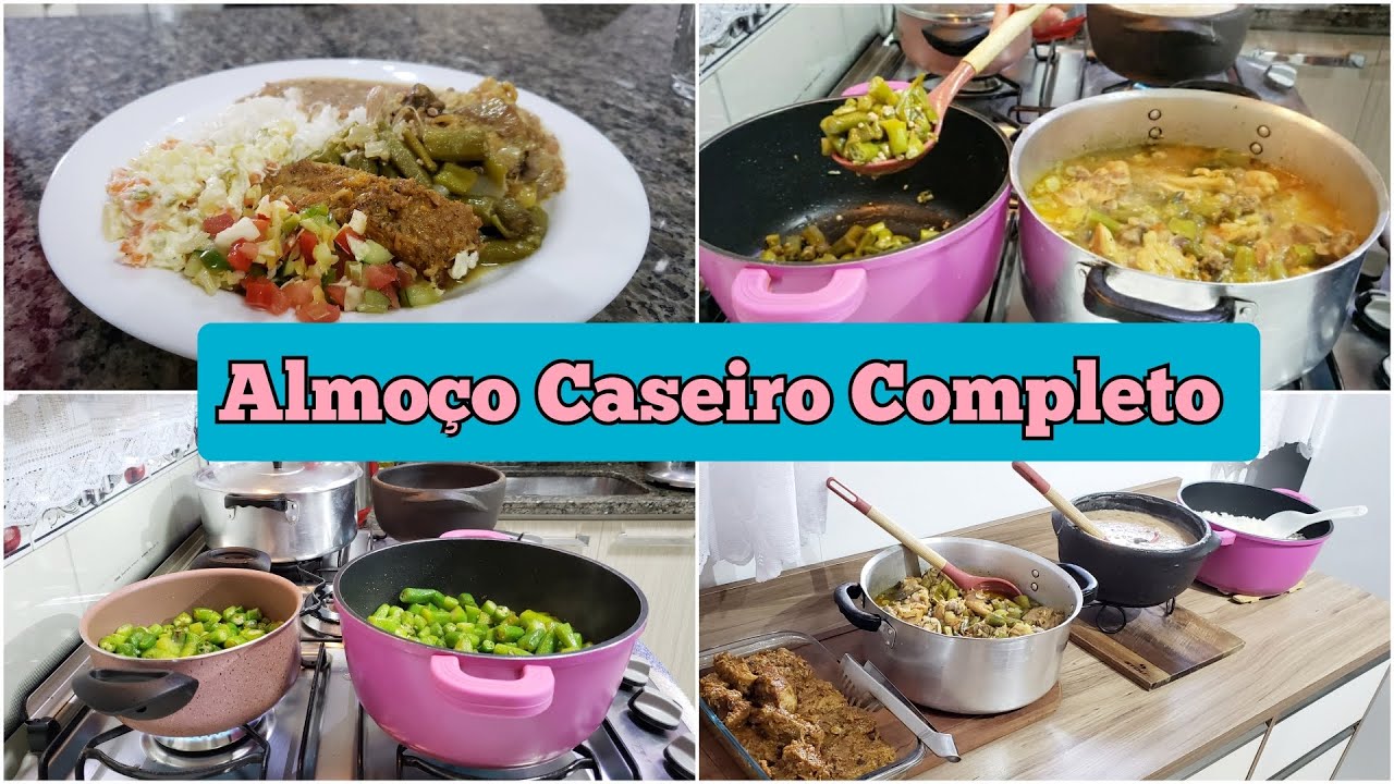 COMO FAÇO FRANGO COM QUIABO | COSTELINHA DE PORCO DELICIOSA | MEU FEIJÃO FRESQUINHO | COZINHE COMIGO