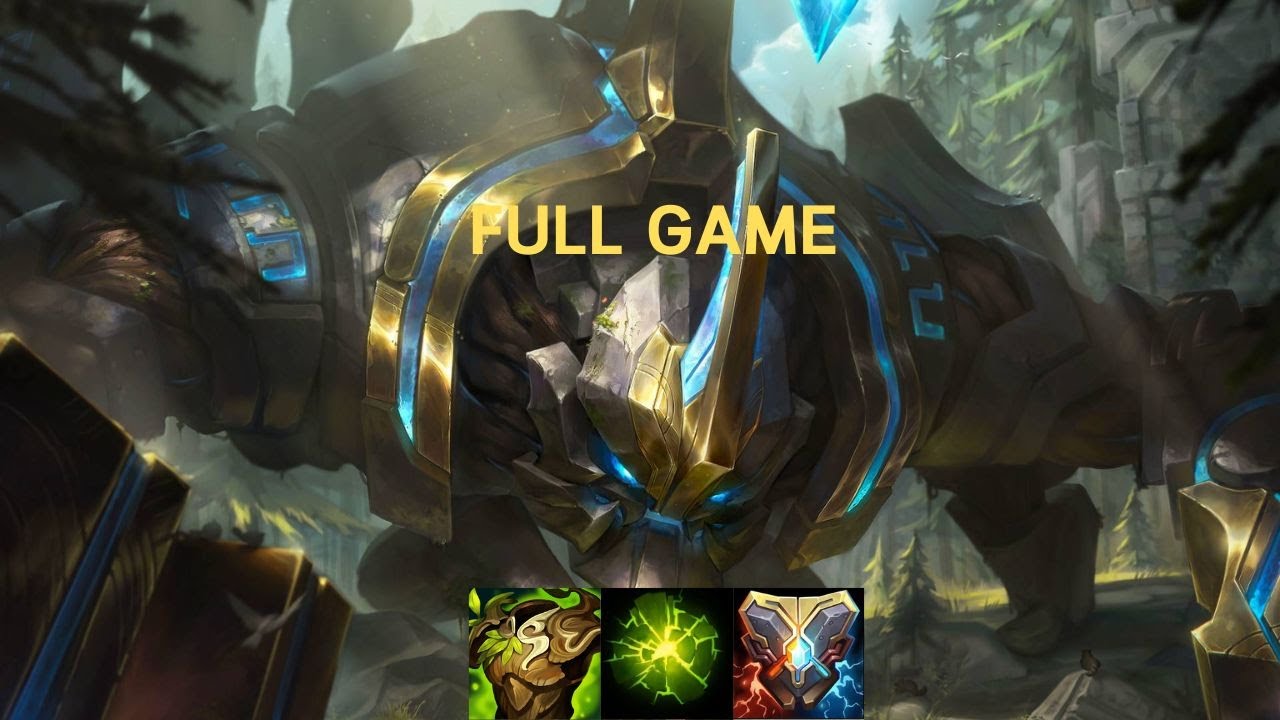 Skarner VS Jarvan IV Jungle Aftershock rune Full Game