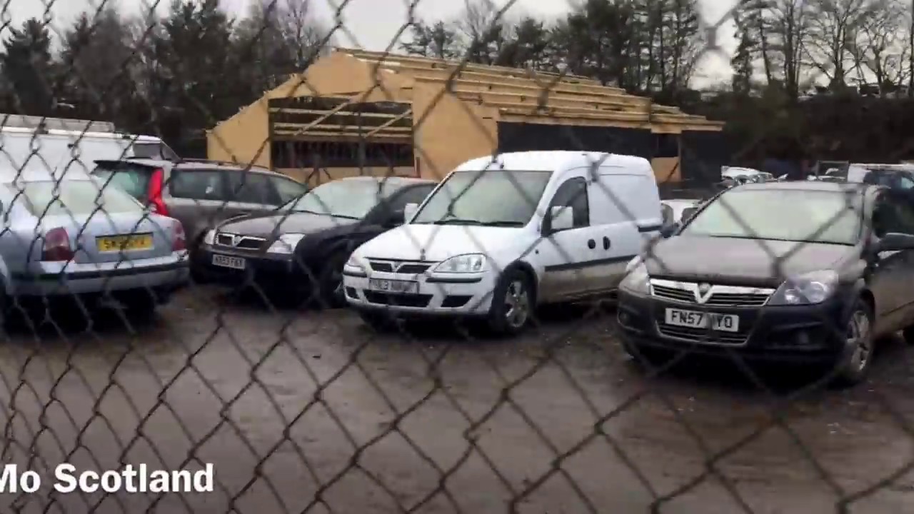 SCB Vehicle Dismantlers and Salvage Car Breaker Scrap Junk yard Newbridge Edinburgh Scotland 2017 UK