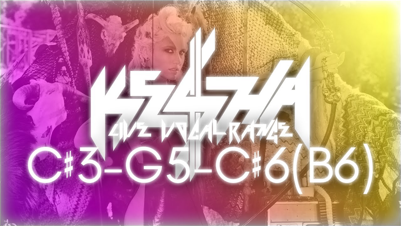 Kesha's Live Vocal Range | C♯3-G5-C♯6(B6) | 2009-2016 (Outdated)