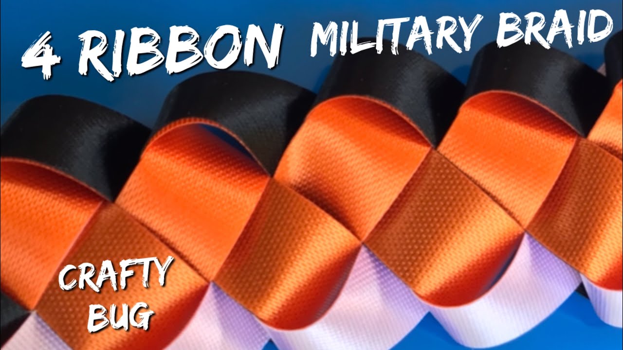 4 RIBBON MILITARY BRAID homecoming mum braids and chains DIY HOMECOMING MUMS #craftybug #homecoming