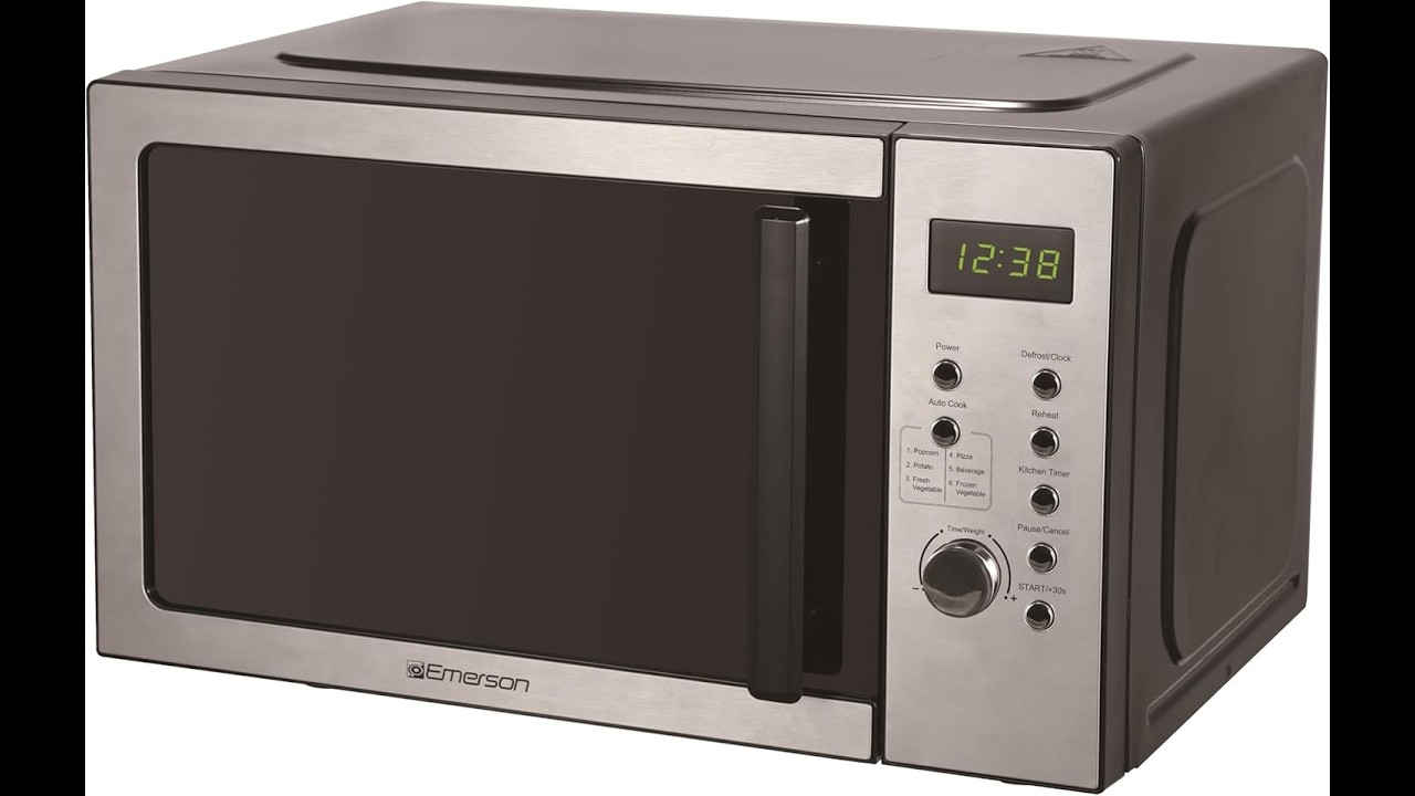 Обзор микроволновой печи Emerson 0.9 Cu Ft SS - Плюсы и минусы - Микроволновая печь Emerson