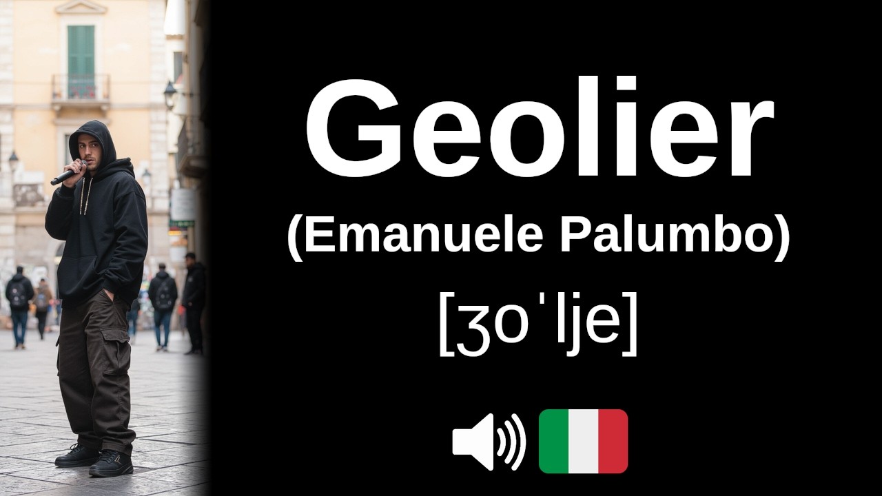 How to pronounce Geolier (Emanuele Palumbo) (CORRECTLY!)