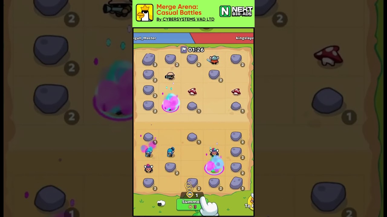 Merge Arena: Casual Battles by Cybersystems VAD LTD | NextBigAds | Ad Intelligence #nextbigads