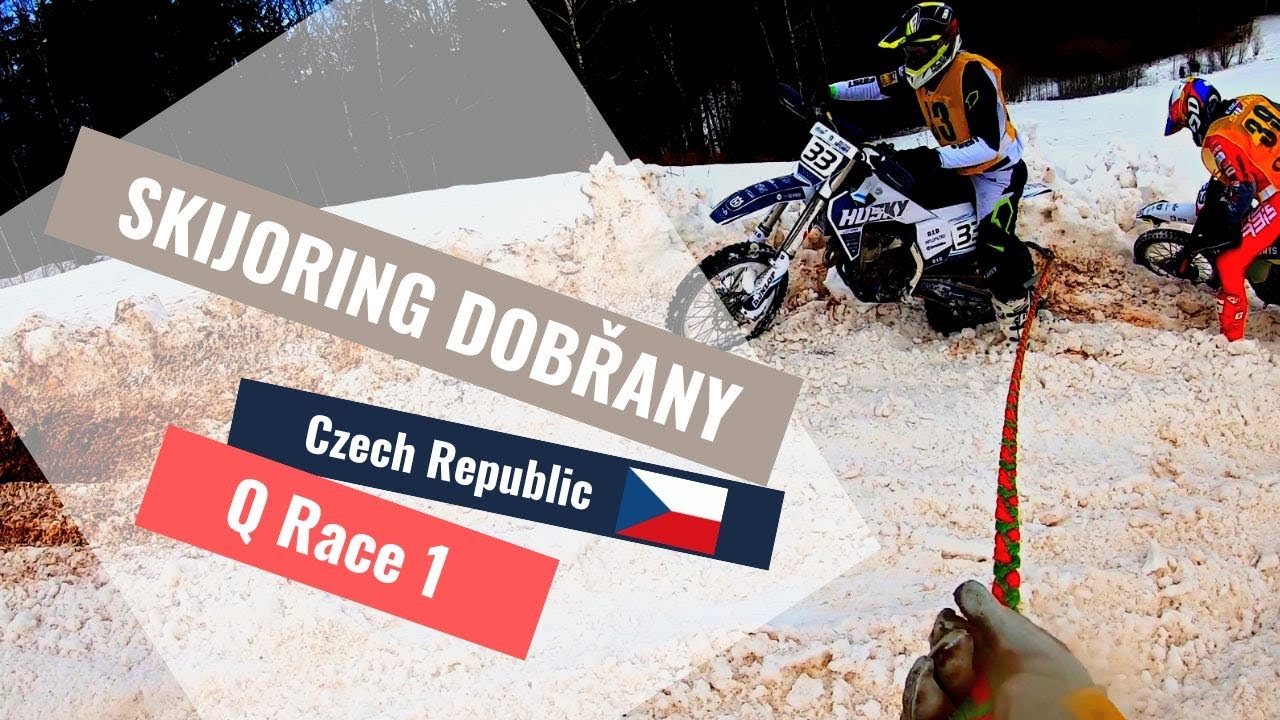 MČR Motoskijoring Dobřany Race 1 Valters Gotlaufs & Roberts Gotlaufs
