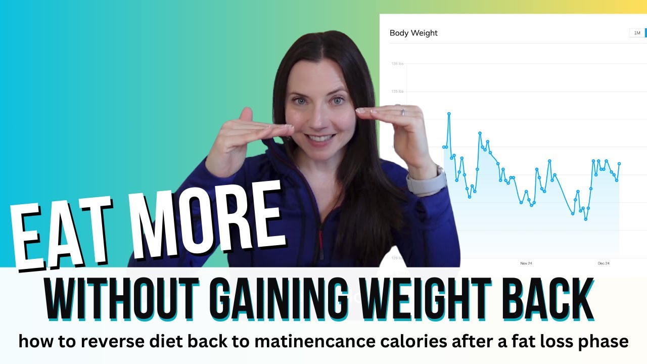EAT MORE without gaining the fat back! REVERSE DIETING