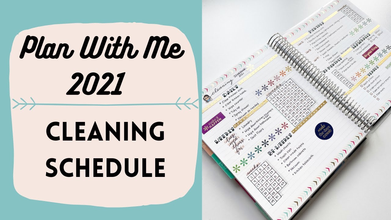 PLAN WITH ME: 2021 Cleaning Schedule!