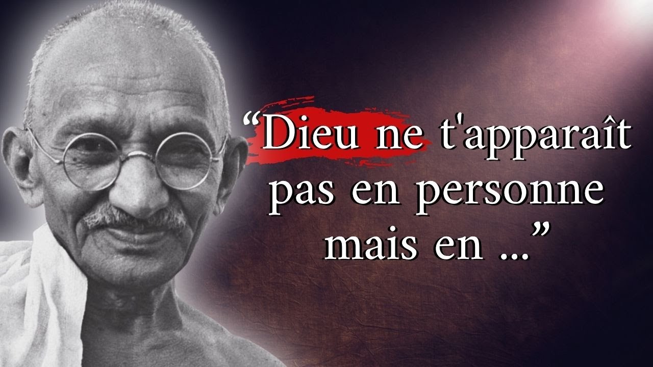 Citations Gandhi | Ses plus belles pensées qu'il vaut mieux connaitre