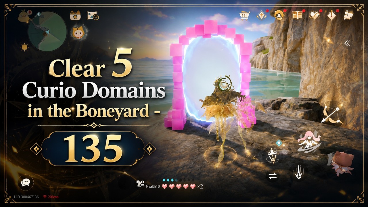 How to Clear 5 Curio Domains in the Boneyard | Infinity Nikki Full Guide 🌟