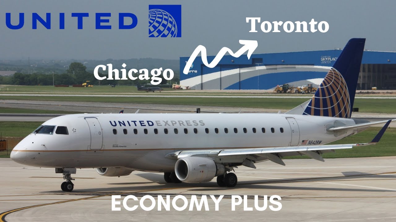 EMBRAER ERJ-170 ECONOMY PLUS United Airlines Chicago to Toronto TRIP REPORT