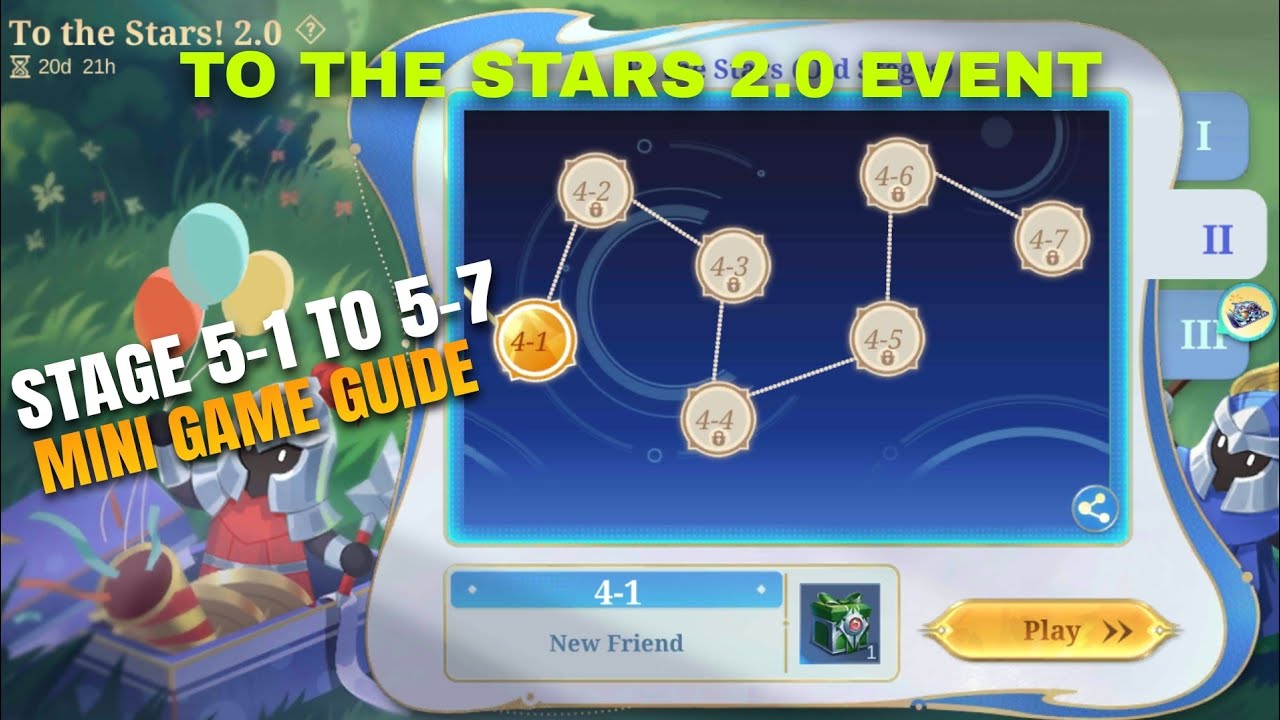 STAGE 5-1 TO 5-7 MLBB TO THE STARS 2.0 EVENT MINI GAME GUIDE 2024! MOBILE LEGENDS BANG BANG