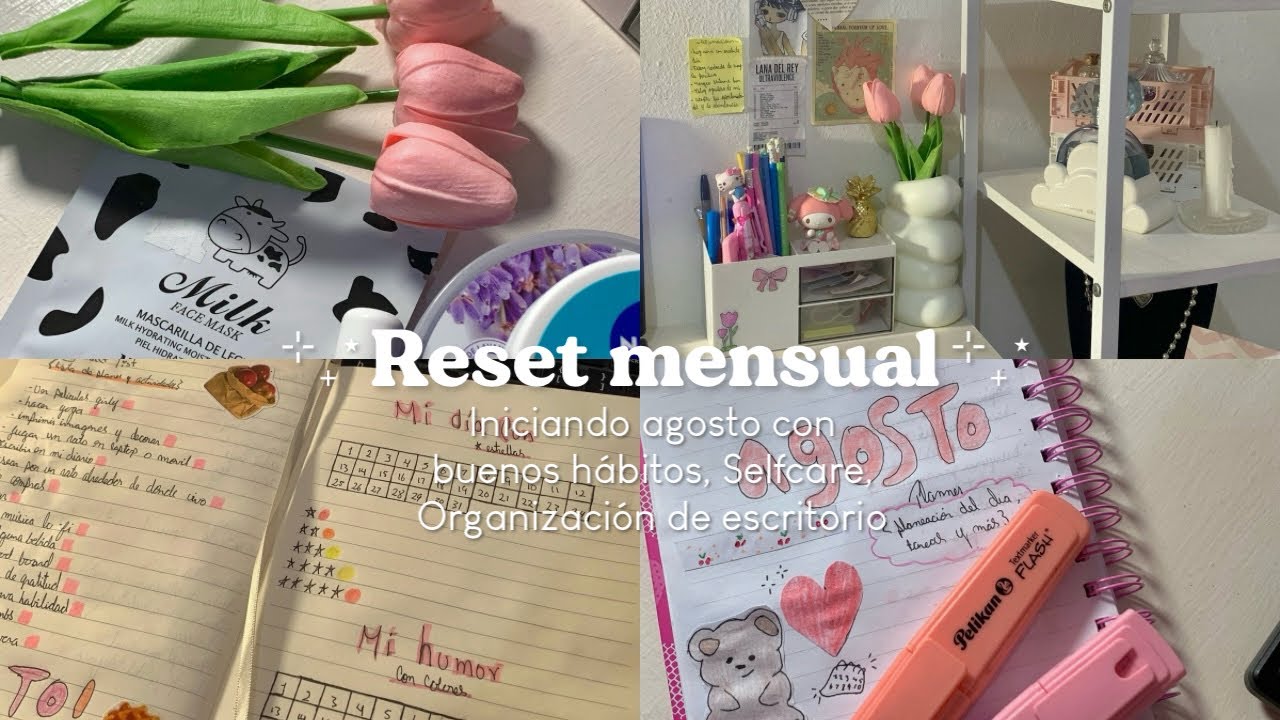 ♡ Reset mensual 🎀 | iniciando agosto con buenos hábitos + cuidado personal 🧖🏽‍♀️🫧