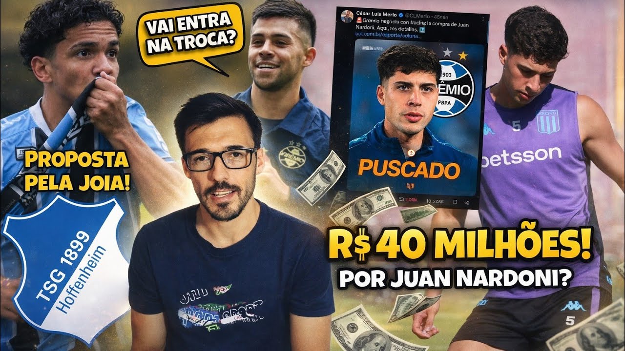 💰⚠️ 40 Milhões por JUAN NARDONI?! Troca proposta! Hoffenheim quer JOÃO BORNE? Cuiabano no VASCO!