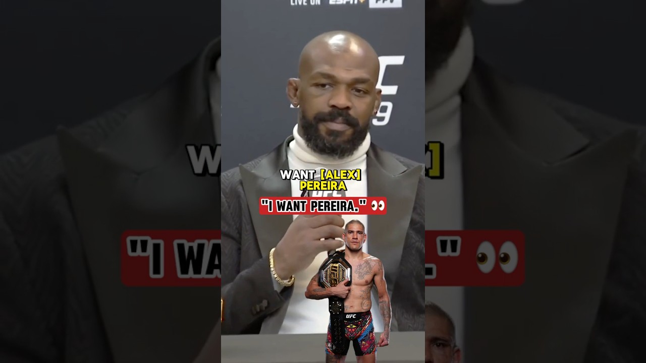 Jon Jones wants to fight Alex Pereira 🗣️ (via 