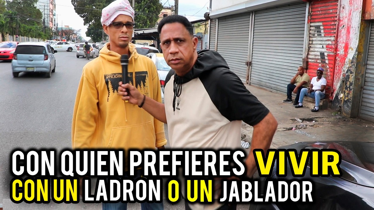 CON QUIEN PREFIERES VIVIR EN LA CASA   CON UN LADRON O UN JABLADOR