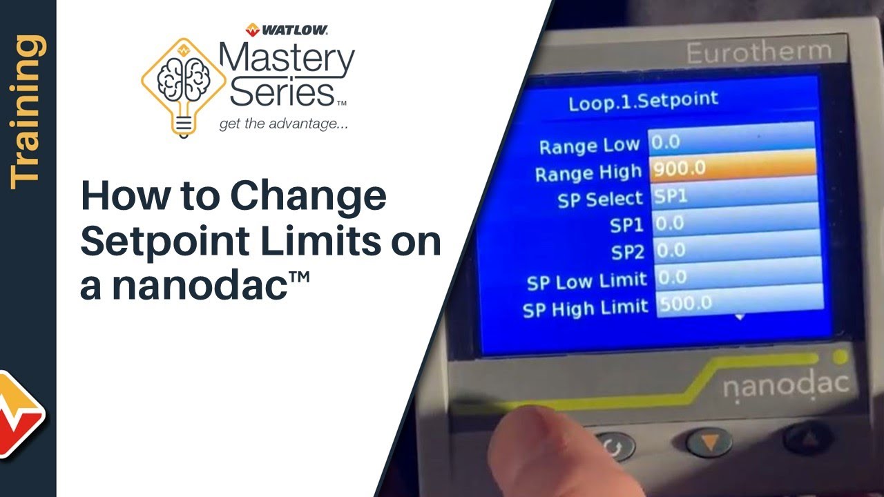 How to Change Setpoint Limits on a Eurotherm nanodac™