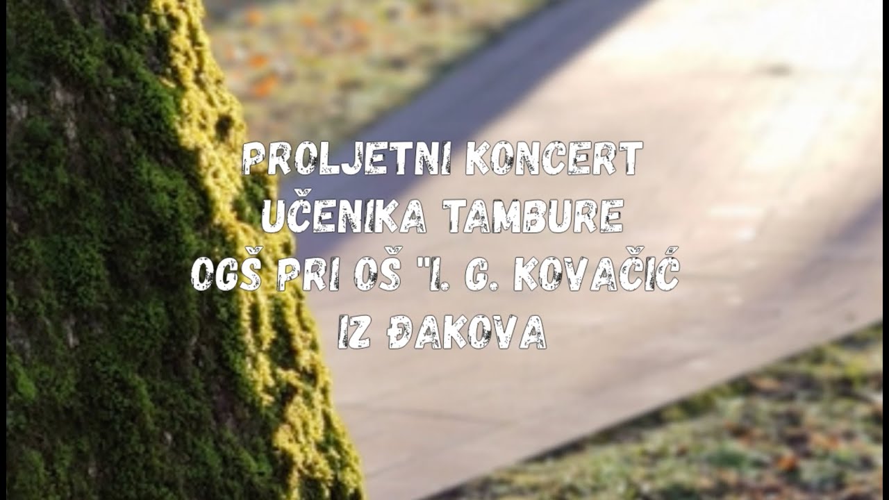 Proljetni koncert učenika tamburaškog odjela učitelja Tomislava Radičevića, prof.