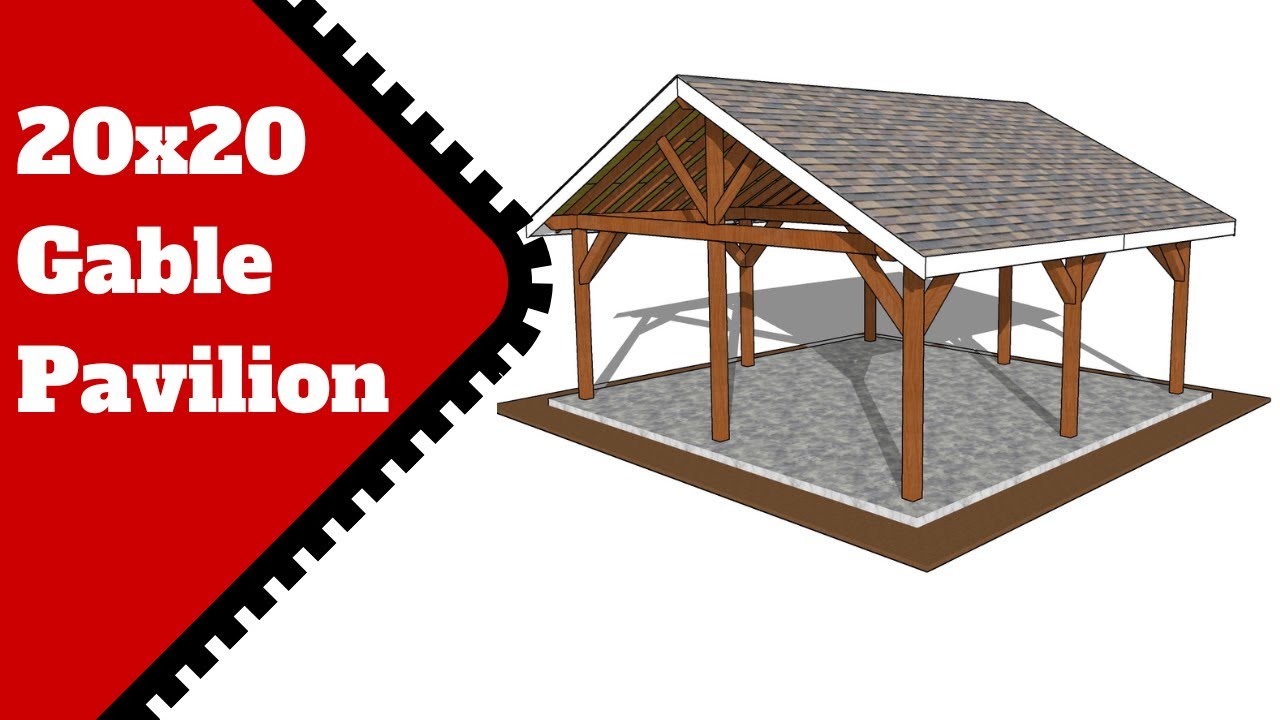 20x20 Gable Gazebo Plans