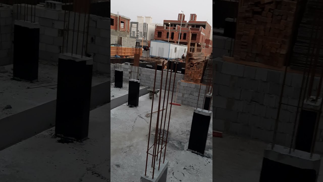تحديد منسوب ٤فلل مع صبه الرقاب الجزء (٤)  فلل الموسي