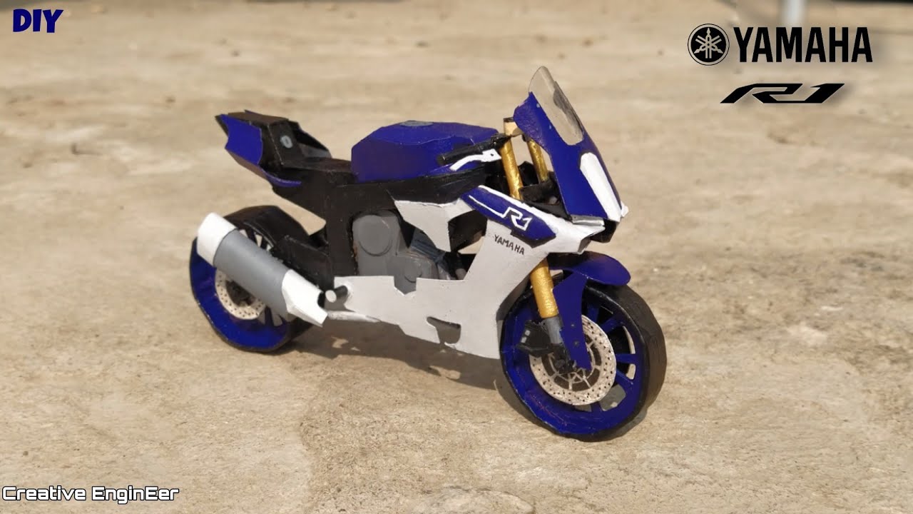 How to make YAMAHA R1 with paper | DIY Paper bike