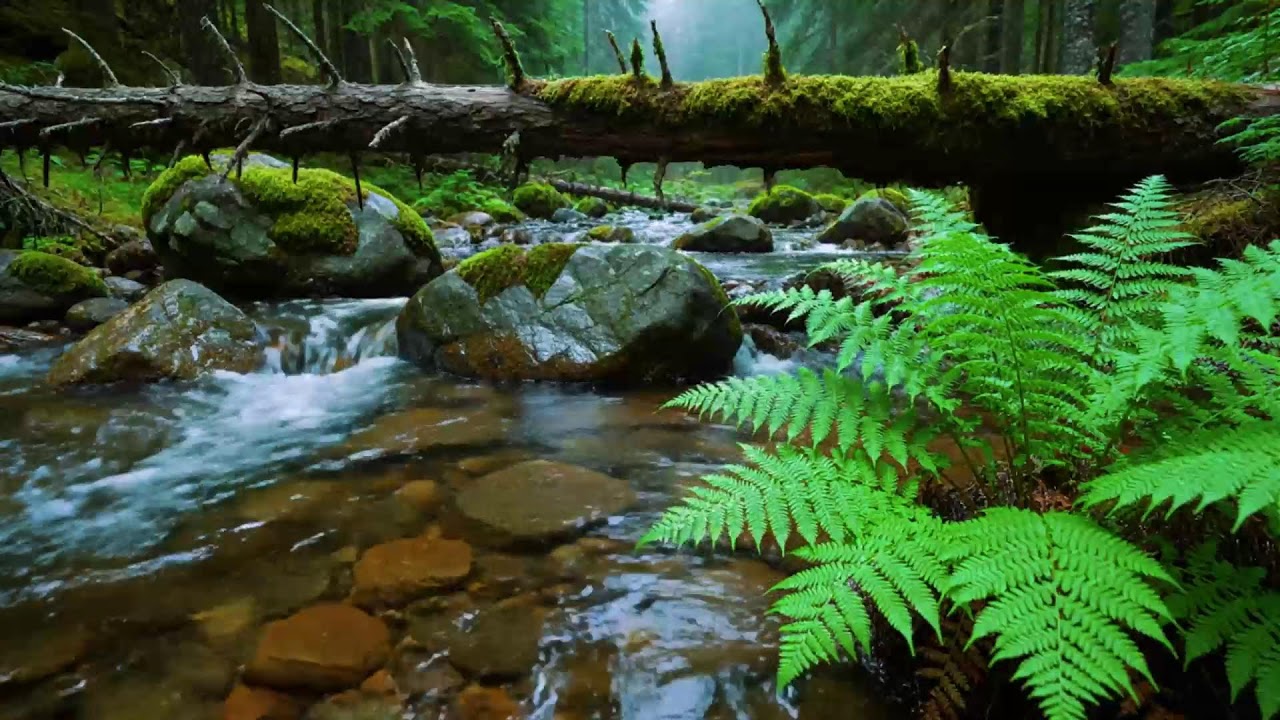 Calming Forest Ambience, Birds Singing Beautiful Stream Sounds for Deep Sleep🌿 Study Focus, Medicine