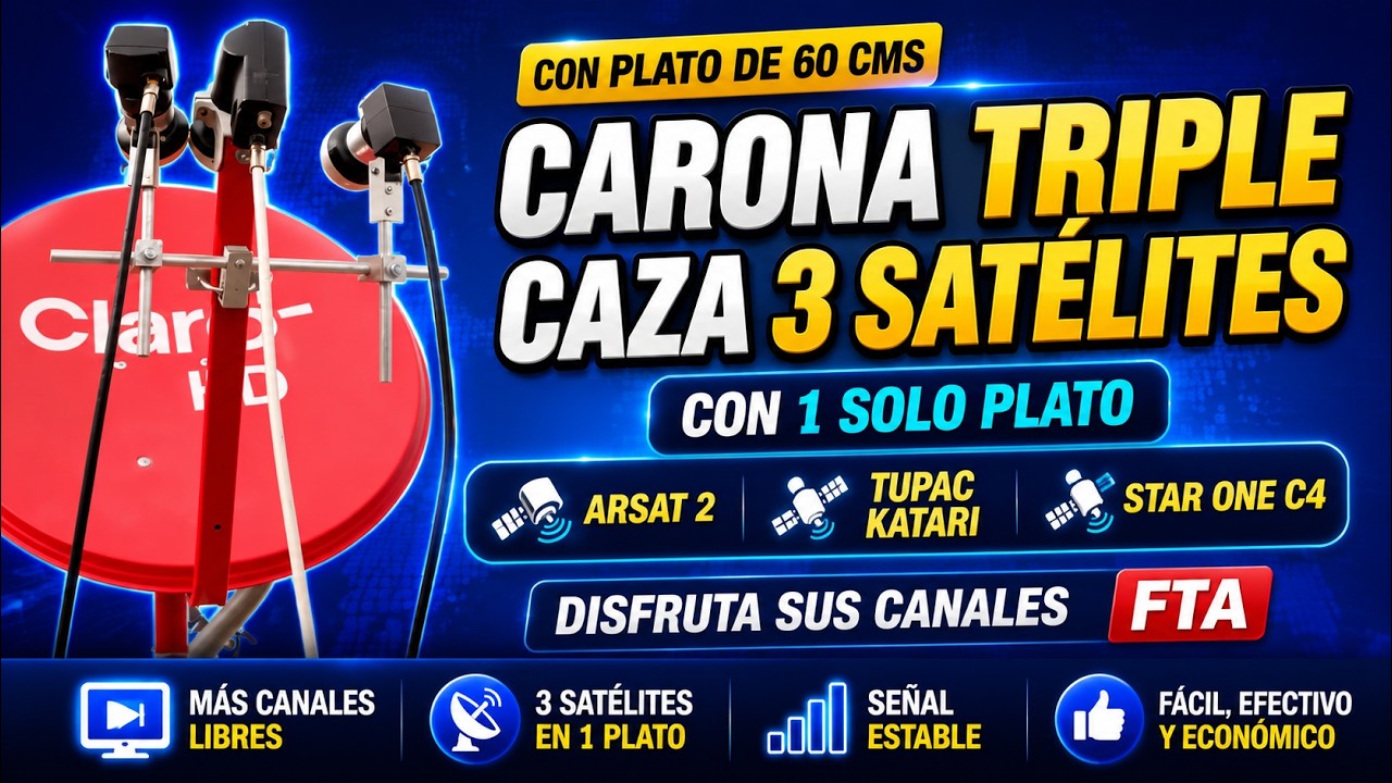 CARONA PARA VER EL ARSAT 2, TUPAC KATARI Y EL STAR ONE C4